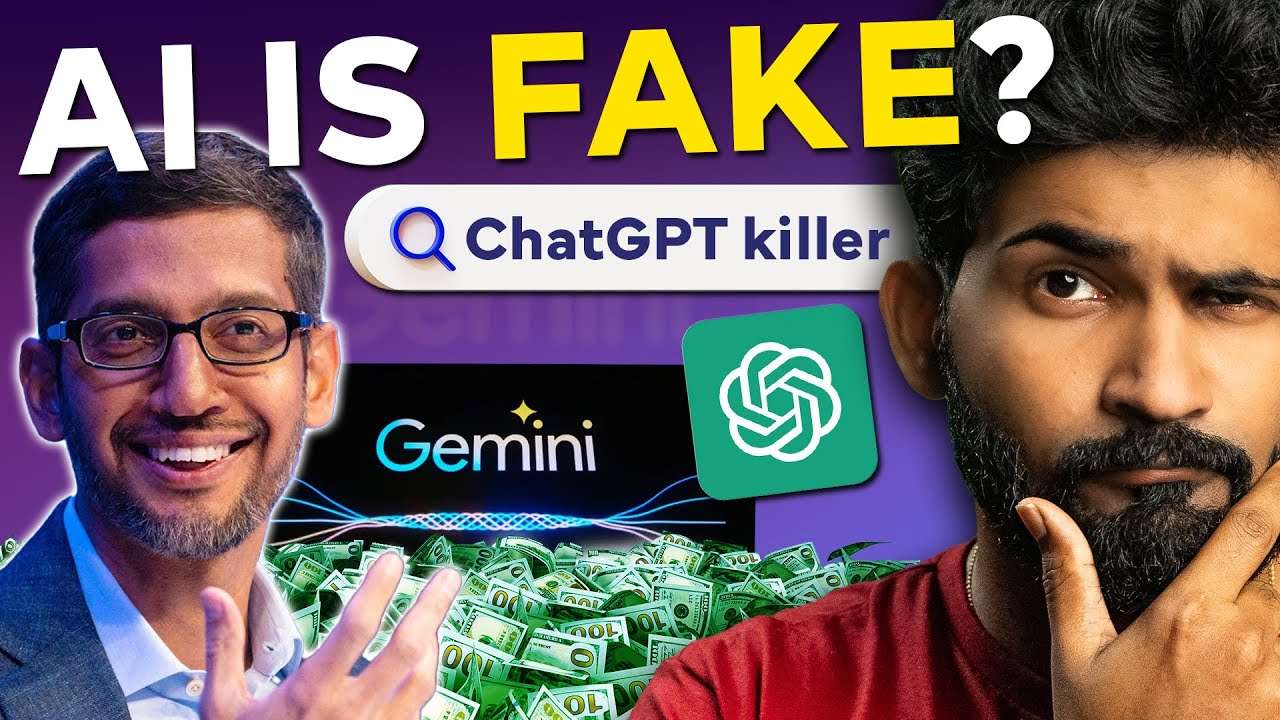 Gemini - Google's fake AI EXPOSED ChatGPT killer by Google Abhi and Niyu