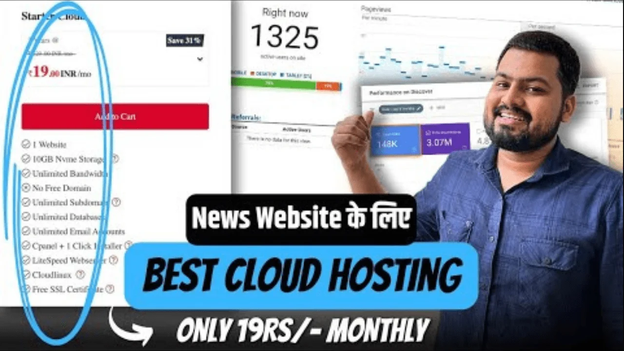 News Website Web Hosting at Just ₹19 | Cheap Web Hosting for WordPress | Best Indian Cloud Hosting