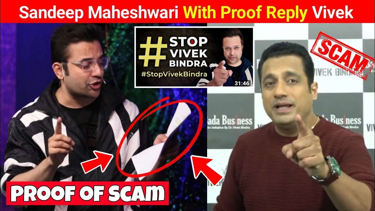 Sandeep Maheshwari Responds to Dr. Vivek Bindra - Unveiling the #StopVivekBindra Scam Controversy