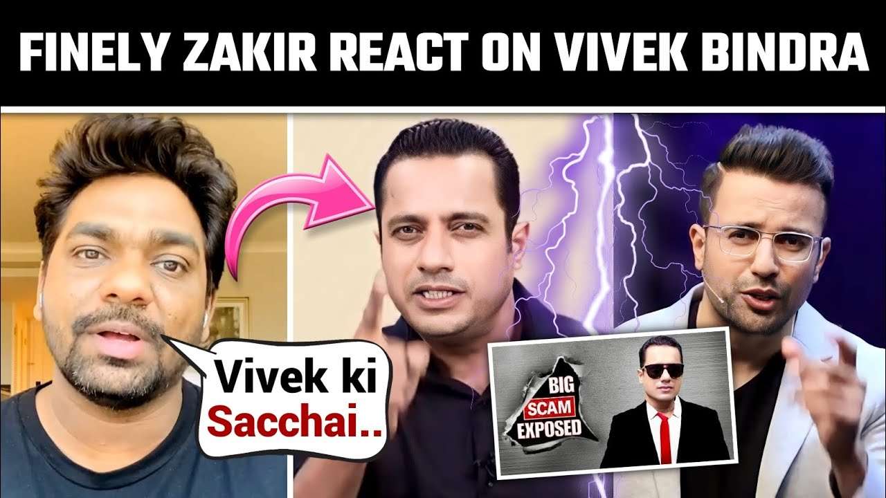 Zakir Khan React On Dr. Vivek Bindra Sandeep Maheshwari Controversy Dr. Vivek Bindra Exposed