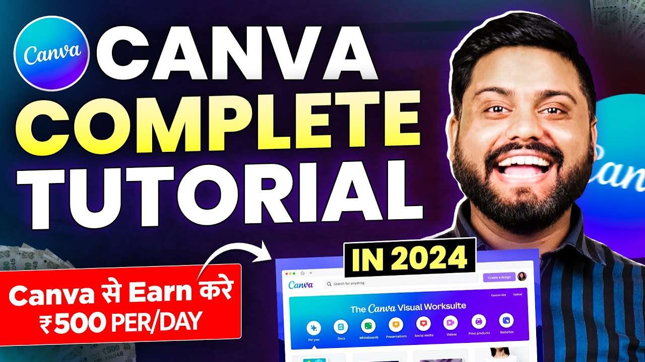 Earn Daily ₹500 Creating Thumbnails with Canva | How to Make Money with Canva | Canva Tutorial 2024